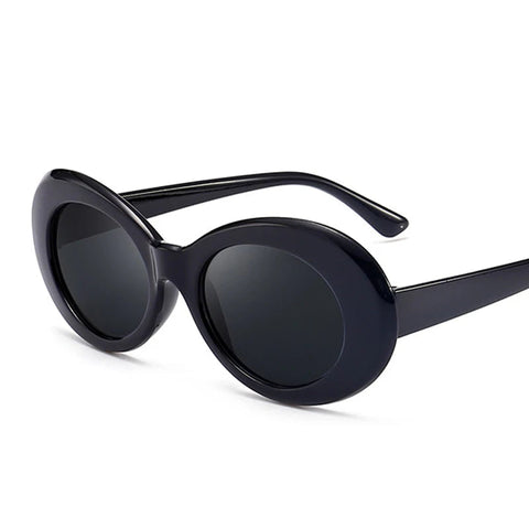 Vibrant Yellow Oval Sunglasses