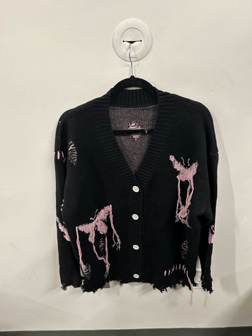 Deconstructed Butterfly Knit Cardigan