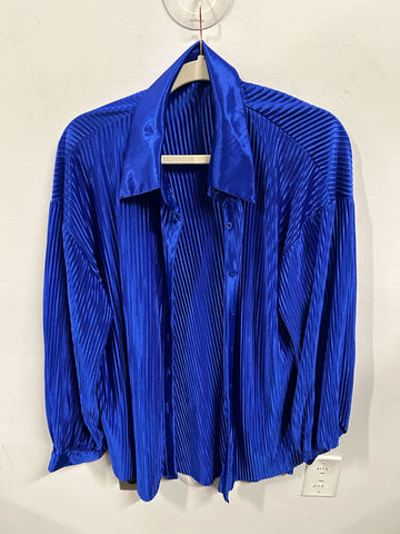 Cobalt Plissé Lounge Set