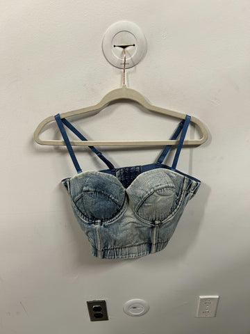 The Carver Denim Bustier