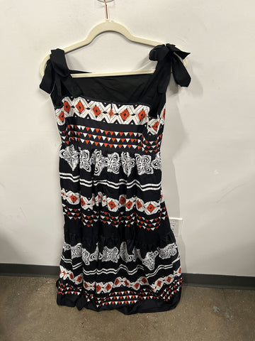 Amara Geometric-Print Maxi Dress