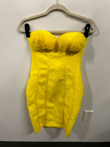 The Marigold Rosette Bustier Dress
