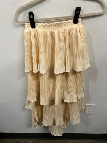 Isolde Tiered Pleated Maxi Skirt