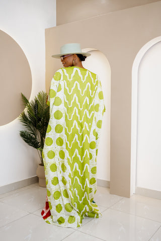 Audacious Hand-Dyed Adire Kaftan
