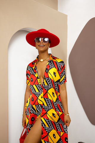 Audacious Printed African Ankara Kaftan