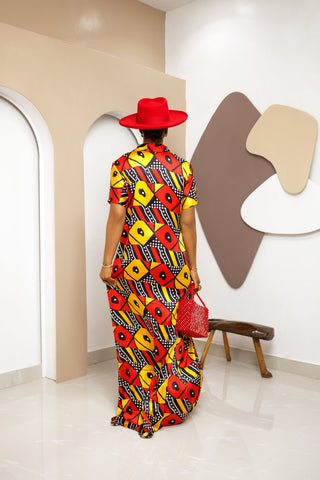 Audacious Printed African Ankara Kaftan