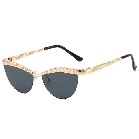 Fierce Gold Cat Eye Sunglasses