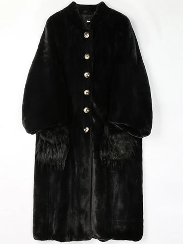 Vibrant Oversized Faux Fur Coat