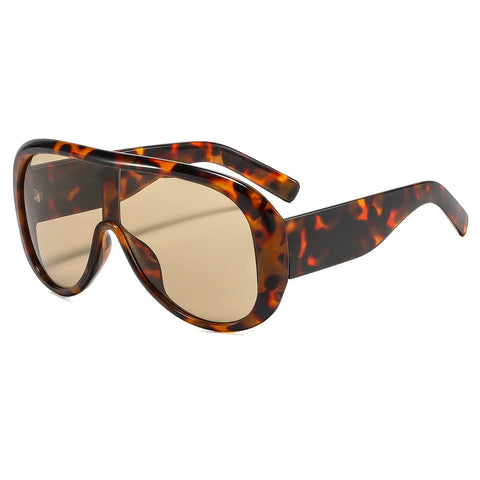 Audacious Oversized Shield Sunglasses