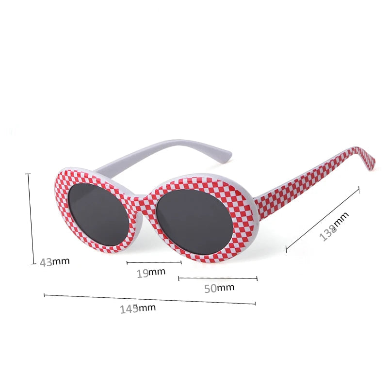 Daring Leopard Oval Sunglasses