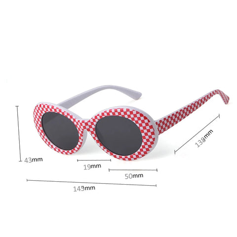 Daring Leopard Oval Sunglasses