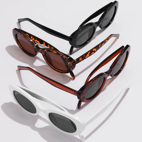Bold Vintage Oval Sunglasses