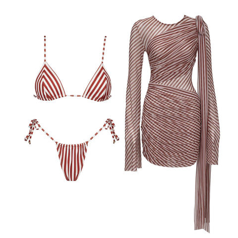 Radiant Striped Push Up Bikini