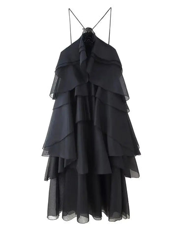 Elegant Tiered Ruffle Dress