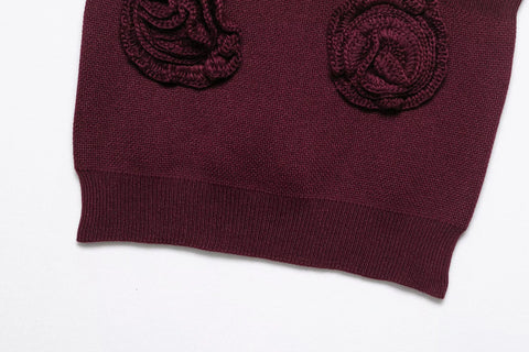 Abundant Jacquard Knitted Shorts Set