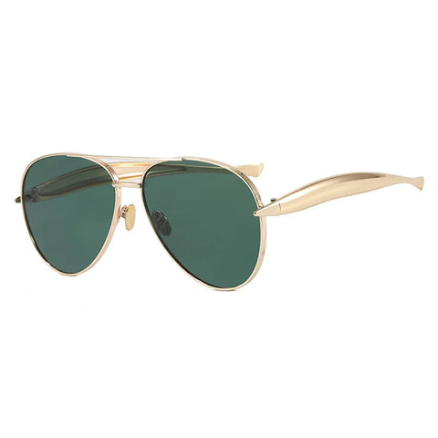 Fearless Gold Oversized Sunglasses