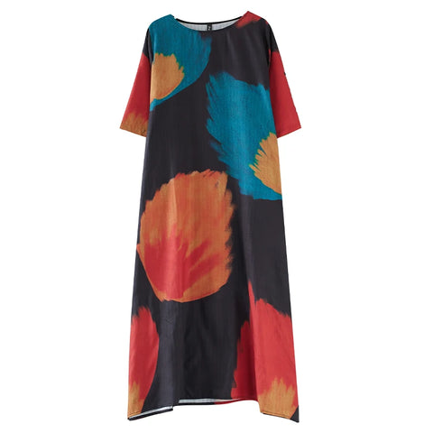 Wild Heart Printed Loose Maxi Dress