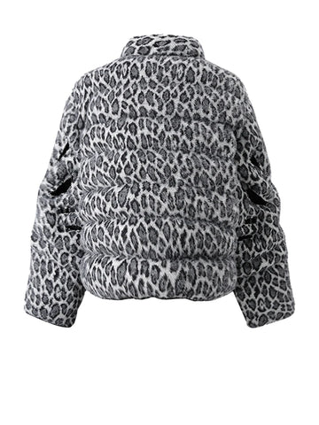 Fierce Leopard Hollow Out Parka