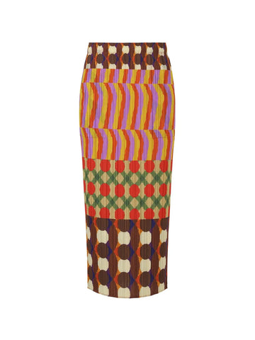 Final Sale Geometric Midi Skirt