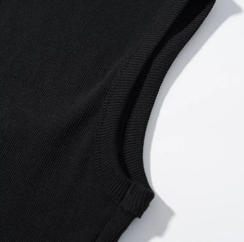 Confident Ribbed Crop Tank Top
