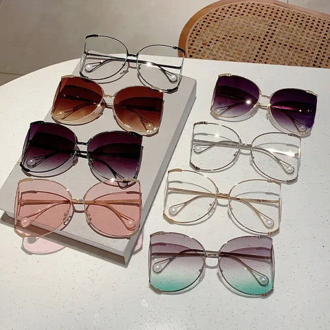 Divine Oversized Pearl Sunglasses