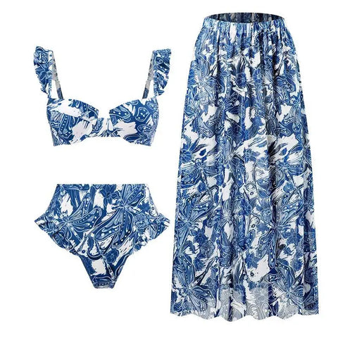 Sovereign Printed Wrap Bikini Set
