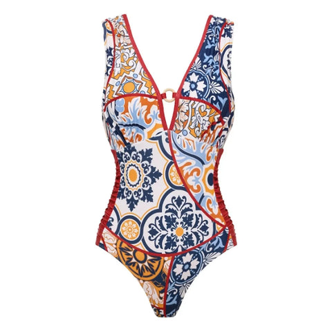 Wanderlust Printed One-Piece Swimsuit