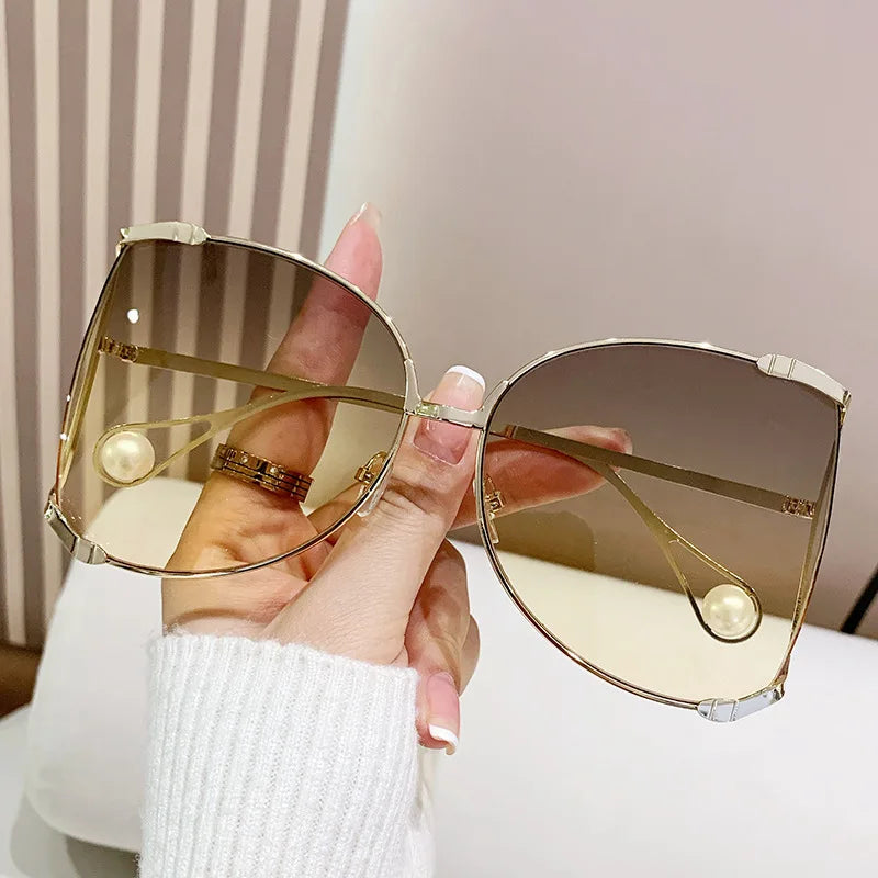 Divine Oversized Pearl Sunglasses