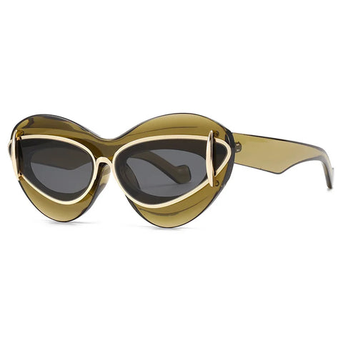 Audacious Vintage Cat Eye Sunglasses