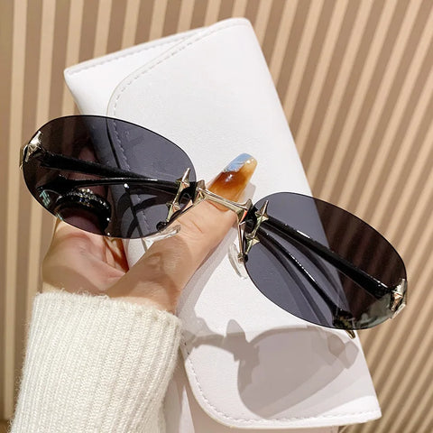Daring Metal Cat Eye Sunglasses