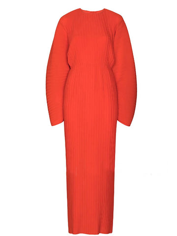 Divine Pleated Hand-Painted Maxi Dress