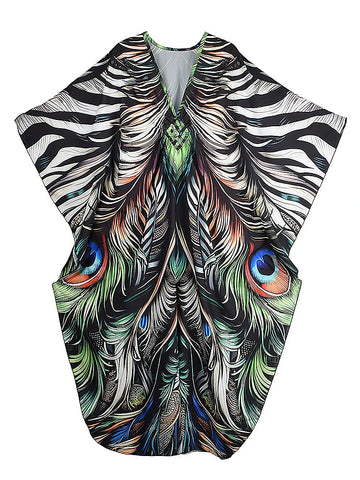 Free Spirit Printed Oversized Kaftan