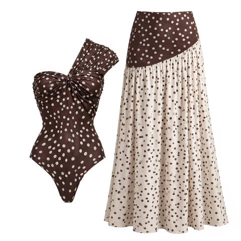 Divine Polka Dot Swimsuit Set
