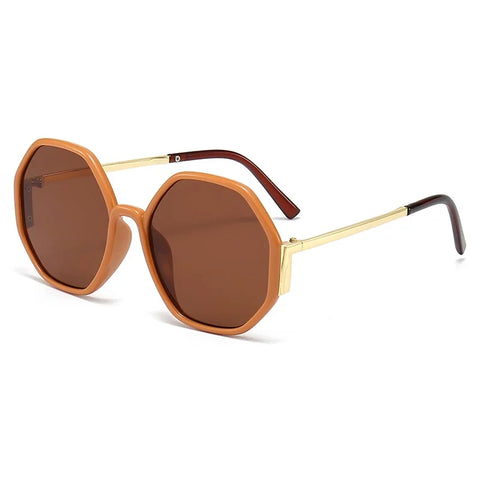 Vibrant Hexagon Gradient Sunglasses