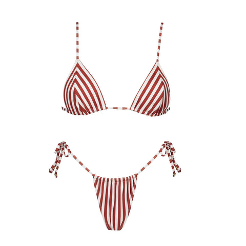 Radiant Striped Push Up Bikini