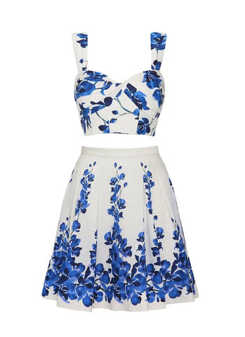 Wanderlust Printed High-Waist Bikini Set