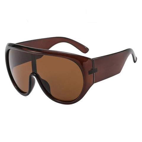 Audacious Oversized Shield Sunglasses