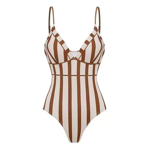 Radiant Striped One-Piece Swimsuit
