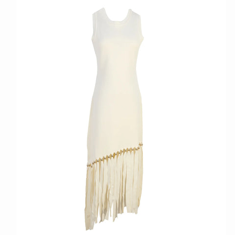 Vivacious Knitted Tassel Maxi Dress