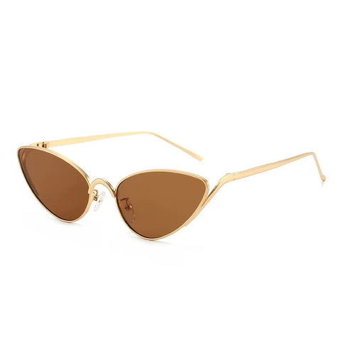 Fierce Gold Cat Eye Sunglasses