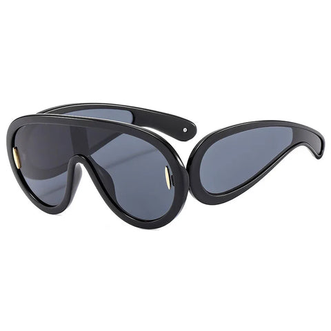 Audacious Oversized Goggle Sunglasses