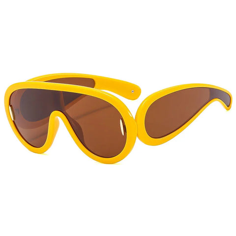 Audacious Oversized Goggle Sunglasses