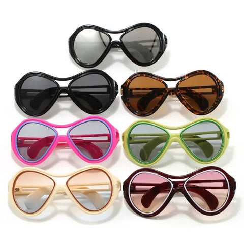 Free Spirit Plastic Oversized Sunglasses