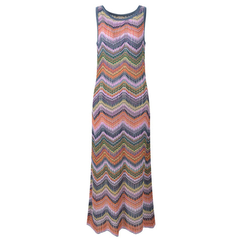 Wanderlust Striped Knit Maxi Dress