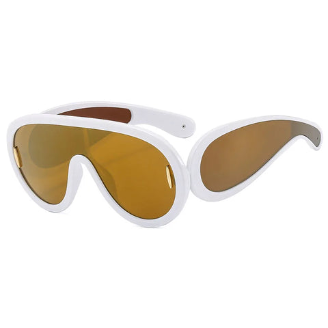 Audacious Oversized Goggle Sunglasses