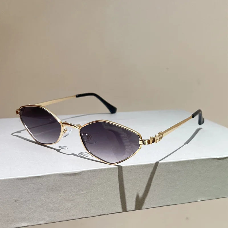 Daring Gold Cat Eye Sunglasses
