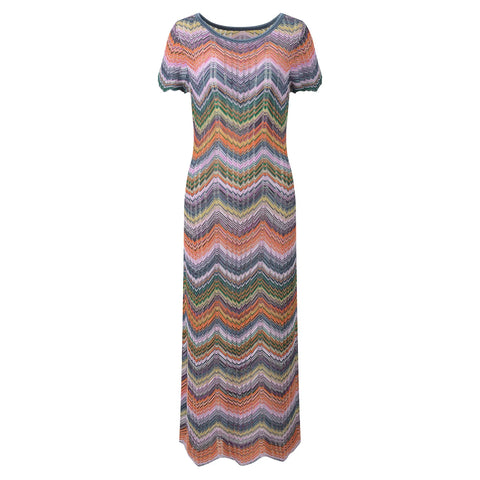 Wanderlust Striped Knit Maxi Dress