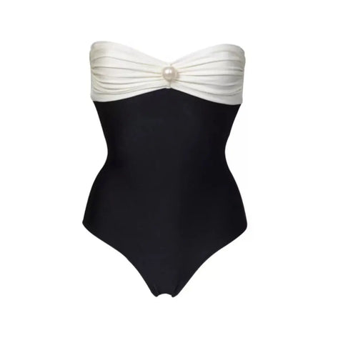 Elegant Shirred One-Piece Swimsuit