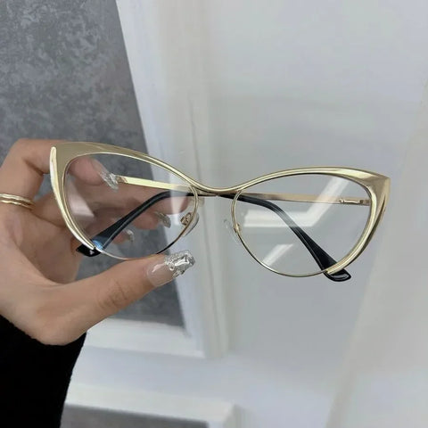 Radiant Gold Cat Eye Sunglasses