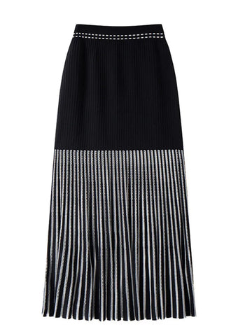 Ethereal Ribbed Pleated Two-Piece Set
